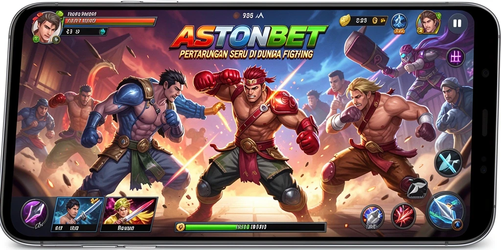 Tampilan gameplay menegangkan di ASTONBET dengan aksi Fighting yang seru.