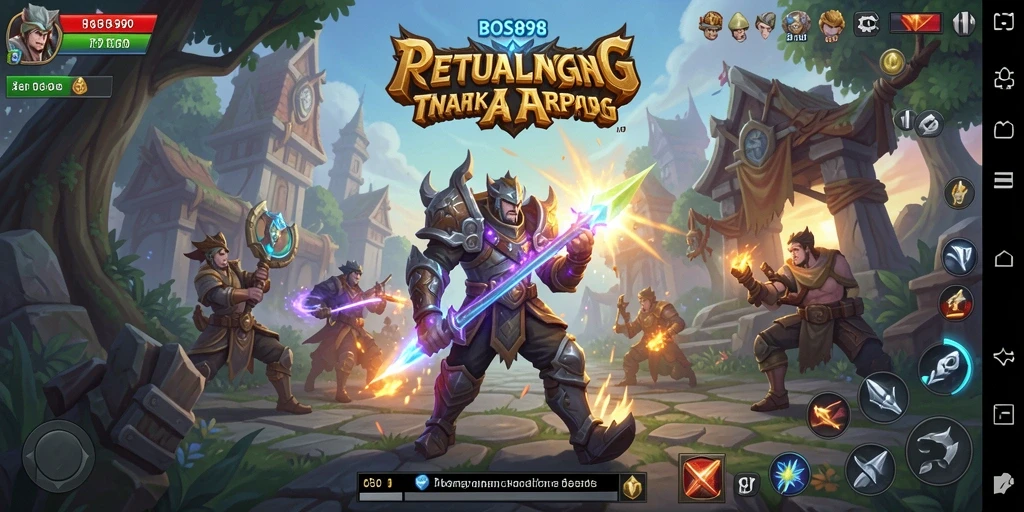 Tangkapan layar gameplay ARPG yang mendebarkan di BOS898.