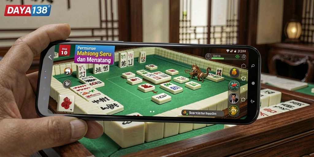 Tampilan gameplay Mahjong di <strong>DAYA138</strong> yang seru dan menarik.