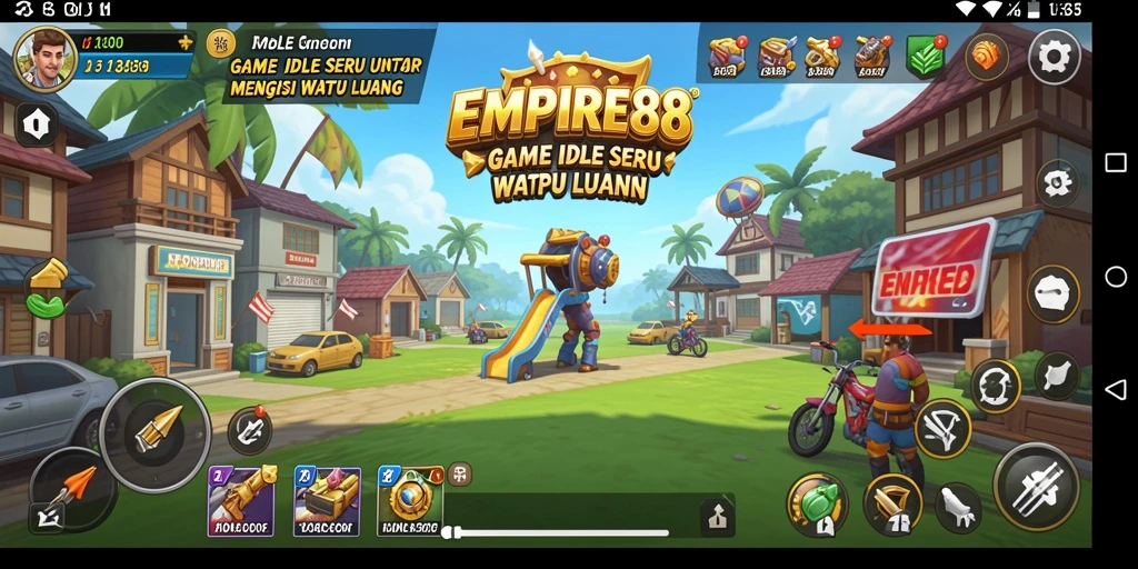 Tampilan menarik dari gameplay Idle EMPIRE88 yang membuat ketagihan.