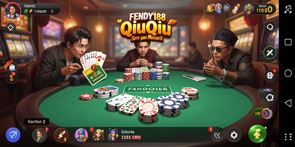 Tampilan gameplay QiuQiu yang seru di FENDY188.
