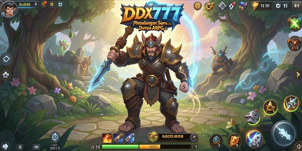Tangkapan layar dari gameplay seru IDX777 di dunia ARPG.