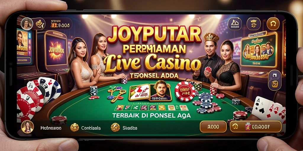 Tampilan menarik dari gameplay Live Casino JOYPUTAR yang mendebarkan.
