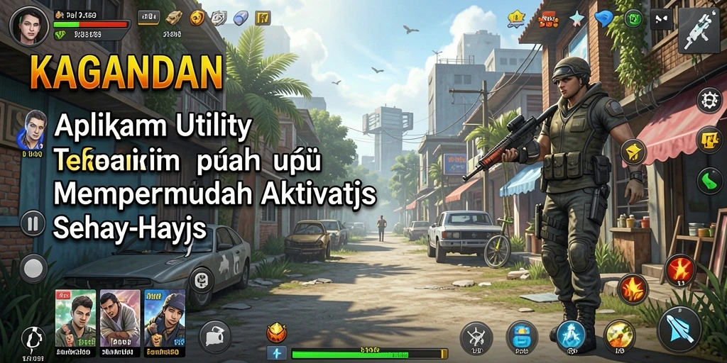 Tampilan antarmuka KAGANDAN yang sederhana dan efisien.