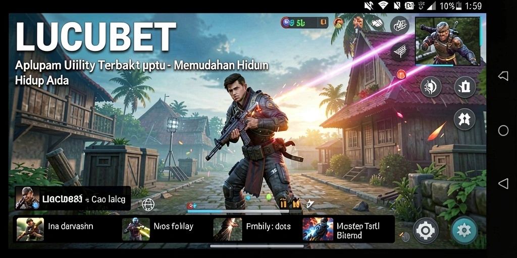 Tampilan antarmuka LUCUBET yang intuitif dan modern.