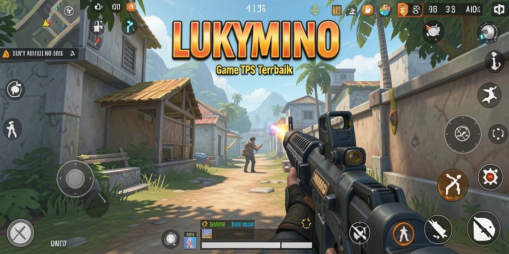 Tampilan gameplay seru di LUKYMINO dengan aksi yang menegangkan.