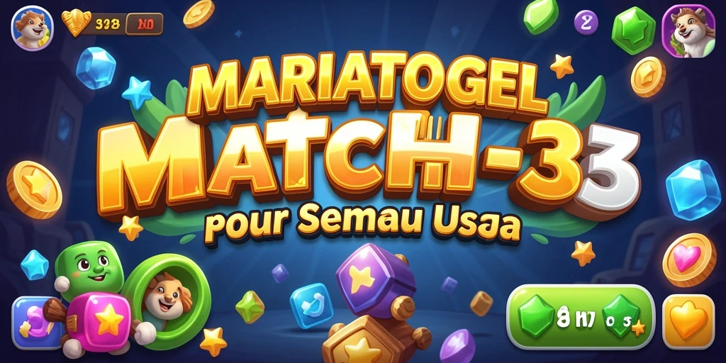 Tampilan gameplay MARIATOGEL yang penuh warna dan menyenangkan.