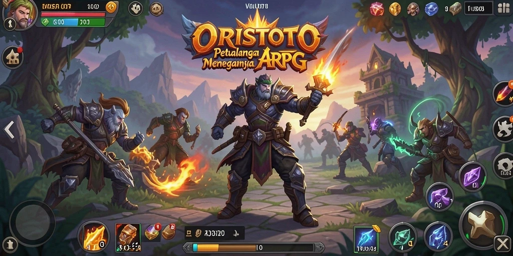 Tampilan menarik gameplay ARPG yang penuh aksi dan petualangan.