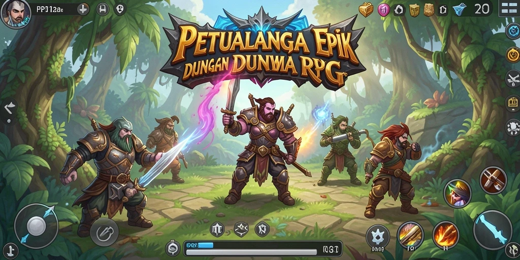 Screenshot gameplay PP123 menampilkan pertarungan karakter yang mendebarkan.