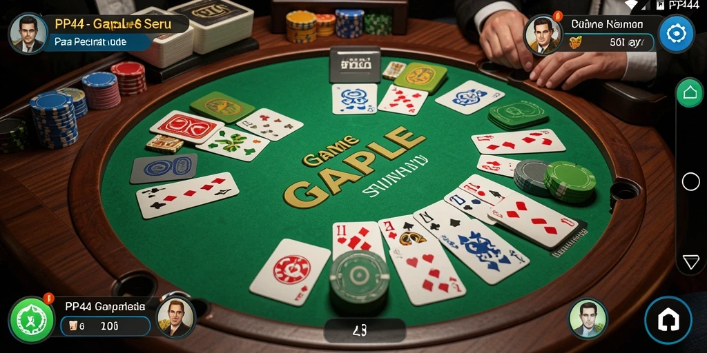 Tangkapan layar gameplay Gaple yang seru di PP444.
