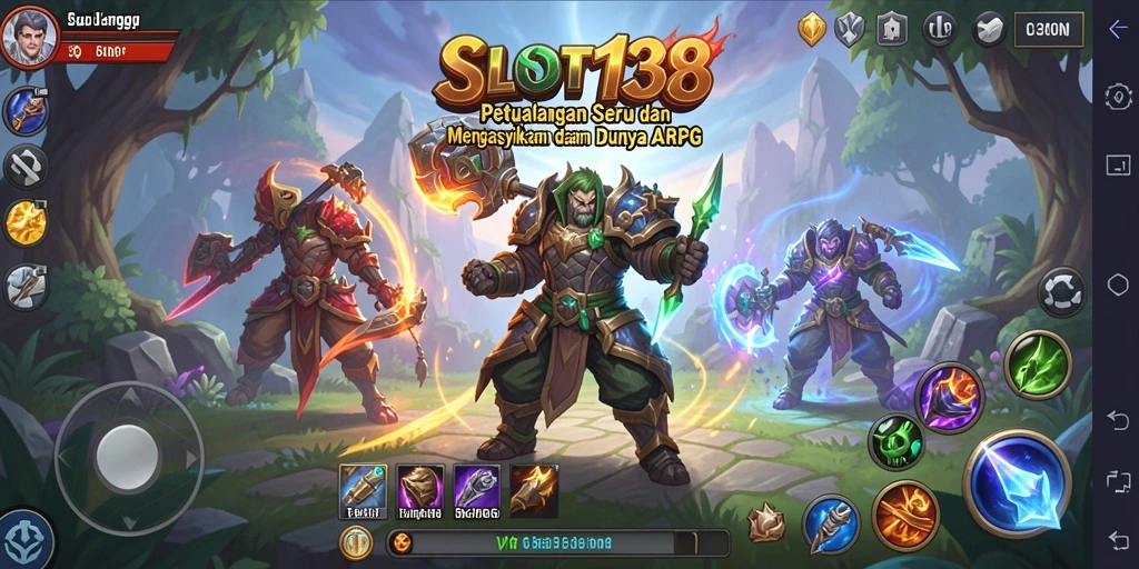 Tampilan gameplay SLOT138 yang seru dengan aksi ARPG yang menegangkan.