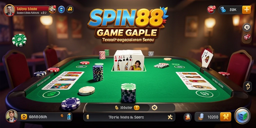 Gameplay seru Gaple di SPIN88 yang menantang.