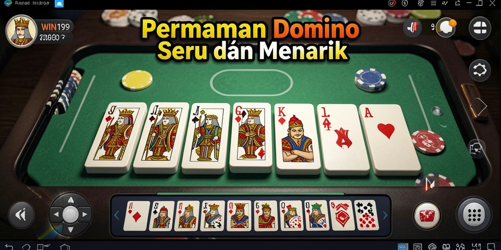Tampilan gameplay seru dari WIN199 saat bermain Domino.